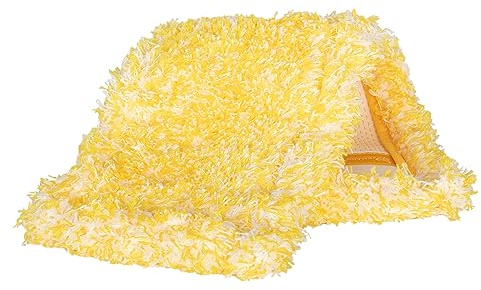 Jemako Bodentuch Wischbezug Bodenwischer, Boden-Faser Gelb 42cm, ideal zum Staubwischen Holzböden, Laminat, Fliesen, PVC, fusselfrei