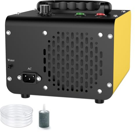 JOBYNA Generador de ozono de agua y aire, modo de aire de 28.000 mg/h y modo de agua de 500 mg/h, purificador de aire de ozono, máquina de ozono de alta capacidad para el hogar, industrial y comercial