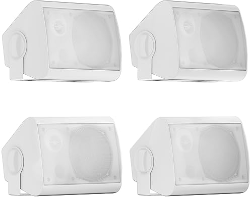 Herdio 5,25 Pollice casse per esterno 600 Watt Diffusori da esterno Altoparlanti da esterno Per Esterno，Camper, Giardino, Terrazza, Ristorante, Home Theatre