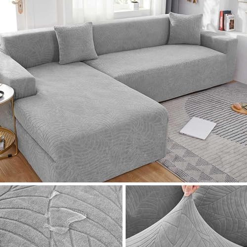 MTHGH Sofabezug Ecksofa I Form U Form Samt Wasserdichter Universal 1/2/3/4 Sitzer Sofa Überzug Couch Überzug Stretch Schutzdecke Sofaschutz Sofa Schutzdecke,E-145-185cm