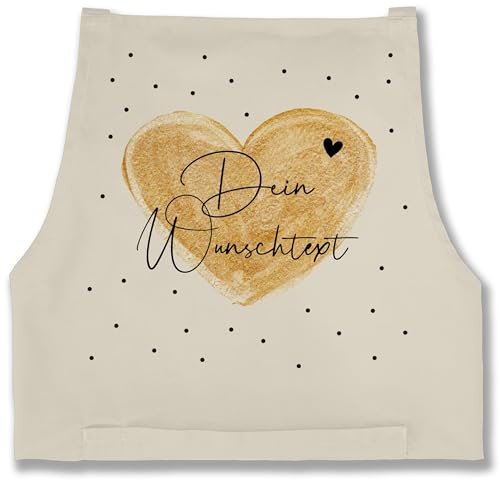Geschenk mit Namen personalisiert by Shirtracer - Schürze - Aufdruck selbst gestalten - Dein Wunschtext I Geschenk personalisiert Weihnachten I Vatertag I Muttertag I Geburtstag
