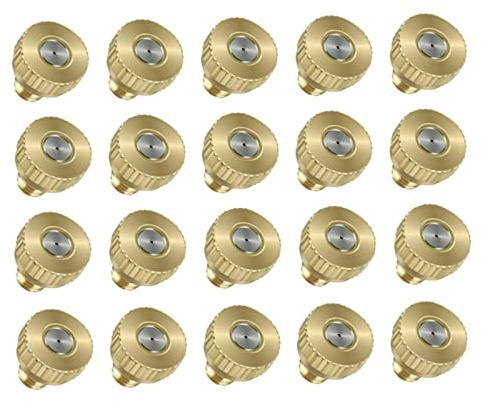 Sharplace 20x Sprühdüsen Set Water Mister Sprinkle für Kühlsystem, 0,1 mm