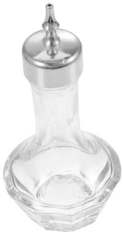 PHENOFICE -bitterspender Dekorativer Cocktail-dasher Exquisiter Bitter-dasher Barkeeper-bitterflasche Kapazität Klassische Flaschenform Muster Langlebiges Glasmaterial Auslaufsicherer