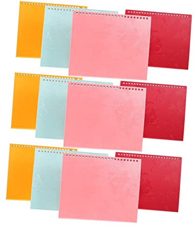 DIYEAH 12stücke Diy-tischkalender Aus Hochwertigem Material Einfach Und Praktisch Für Schreibtische Geeignet Für Kalender Bücher Und Mehr Mit Glatter Unterseite Für Sicheren Stand