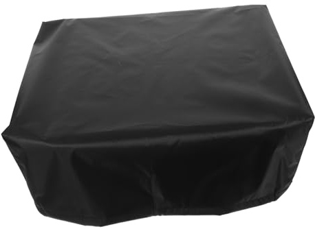 TOPBATHY Plattenspielerhaube aus Oxford Staubdicht Transparente Plattenspielerabdeckung Schwarze Grammophonhülle Passgenau für Vintage-plattenspieler Schützt vor Wasser und Schmutz