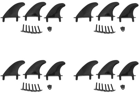 MQODLFP 4X Surf Brett Fin Kits Softtop Surf Brett Flossen Schaum Surf Bretter Zubehör für Surf Begeisterte