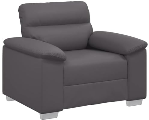 vidaXL Sessel Grau 100x81x84 cm Kunstleder