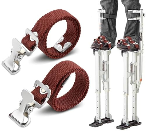 Trockenbau Stelzen Gurte,Verstellbare Spannriemen für Stelzenbeine | Ergonomische Ausrüstung Für Trockenbauarbeiten, Deckenmontage, Verputzarbeiten Und Heimrenovierung
