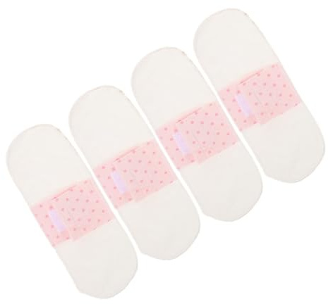 SEWOART 4 Stück-pack Waschbare und Wiederverwendbare Periodenbinden aus Baumwolle Weiche Atmungsaktive Stoffbinden für Damen für Schwangerschaft und Wochenbett
