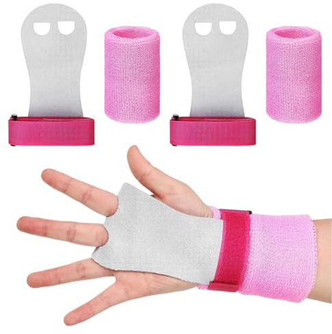 LAKPYN Gants Gym Enfant,Adulte Manique Protection Paumes with Bracelets de Sport Bande Paire, Gants Protection Paumes pour Exercice TractionBarre/Gymnastique
