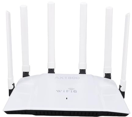 Plyisty WiFi 6-router, Dual Band 2,4G 5G High Speed ​​Mesh WiFi-system med 6 Antenner och Fyrkärnig Processor, för hem- och Företagsbruk (#1)