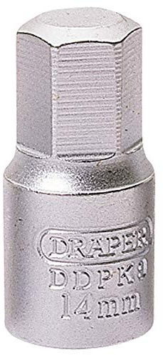 Draper DDPK9 Abflussstopfen mit Sechskantantantrieb, 14 mm
