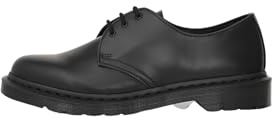 Dr. Martens 1461 MONO Smooth BLACK, Unisex-Erwachsene Derby Schnürhalbschuhe, Schwarz (Black), 44 EU (9.5 Erwachsene UK)