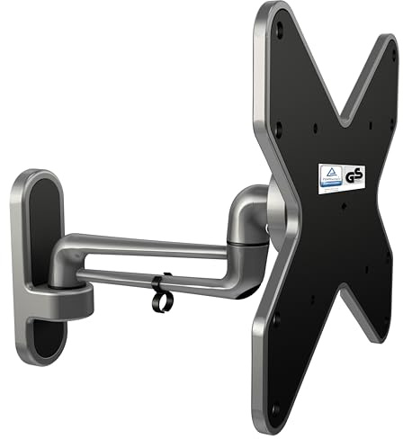 RICOO Soporte TV Pared Giratorio Inclinable Televisión 15-42 (38-107cm) S2022 Brazo articulado Universal Televisor LED/LCD/Curvo VESA 200x200