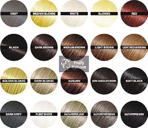 Hair Building Fibers - White Refill Pack (50g) for Grey Root Concealment and Thinning Hair Coverage by Finally Hair