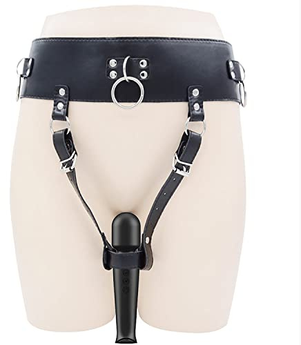 OnundOn Keuschheitsgürtel Chastity Belt Leder für Magic Wand Massager