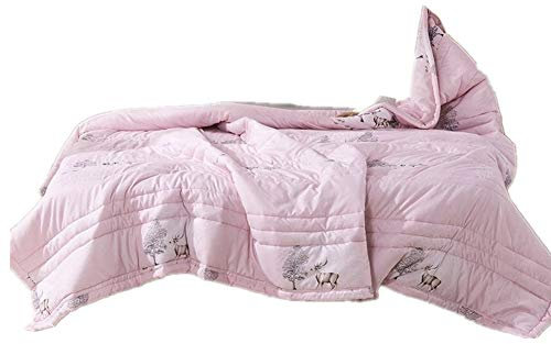 FANSU Copriletto Trapuntato Matrimoniale Singolo Elegante Reversibile Coperta Trapunta Primaverile Estivo Antipolveri Copri Letto per Camera da Letto (Fawn Tree,140x200cm)