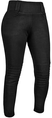 GREAT BIKERS GEAR - Legging de moto pour femme - Pantalon de protection cargo avec protections CE gratuites, noir, Taille 3XL