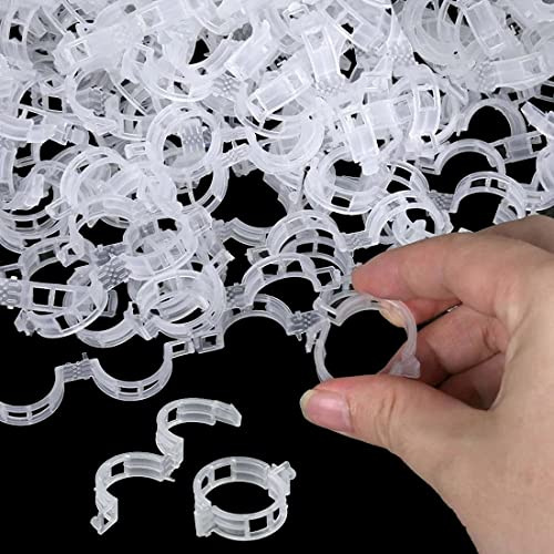 BODYA 50 Stück Garten Pflanzenclips Tomaten Rankhilfen Klemmen Pflanzen Stützclip für Weinreben, Garten, Gemüse, Tomaten