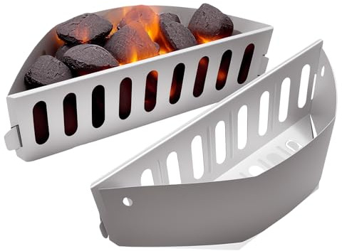 GriHero Panier à charbon de bois, support de fuel pour barbecue Weber 7403, Weber 57 cm, accessoires de chaudière, Weber One-Touch charbon de bois et barbecue à granulés à gaz