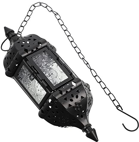 FOMIYES Hängekerzenhalter Aus Metall Marokkanische Dekoration Kerzenhalter Zum Aufhängen Retro-Design Schwebender Kerzenhalter Für Kleine Kerzen Metallornament Für Wohnkultur
