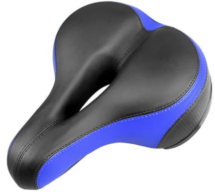 Hohl Atmungsaktiv Fahrrad Sattel MTB Rennrad Sattel Schock Big Butt Fahrrad Sitz Schwarz blau 1
