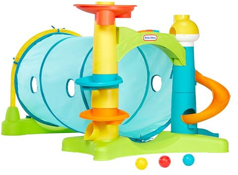 little tikes 2 in 1 Activity Tunnel, Indoor Outdoor Play for Kids Boys Girls 1-3 Years Old