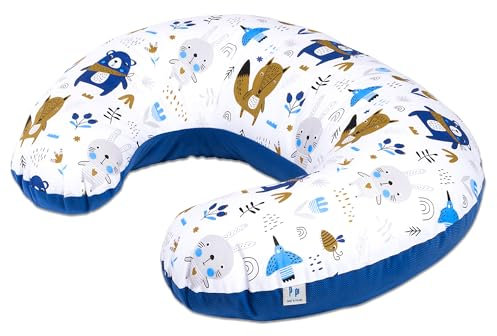 Pepi - Stillkissen - Stillhörnchen - Still Kissen Nursing - Stillkissen Baby - Lagerungskissen - Schwangerschaftskissen - Kissen Schwangerschaft - Pregnancy Pillow - (Blue Bear)
