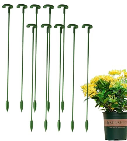 Pflanzstäbe für Outdoor-Pflanzen, Indoor-Outdoor-Pflanzen-Stützstäbe, Pflanzenhalter-Stab, Lant-Stange für Indoor-Gartenarbeit, Gartenpfahl für Topftomaten, Bohnen