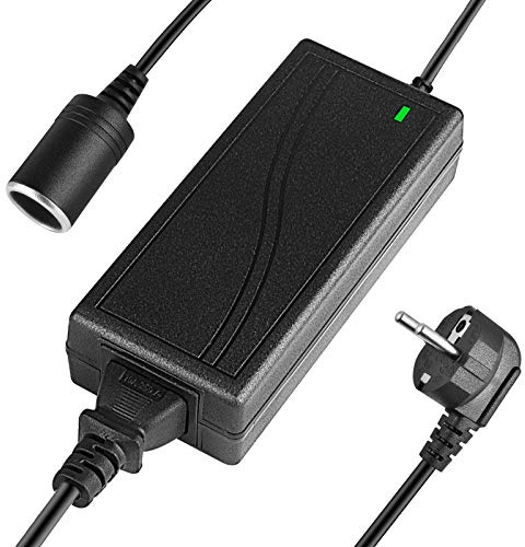 Shentian Prise Allume-Cigare pour Voiture Adaptateur AC à DC de 100 V-240V à 12V 5A Alimentation pour Chargeur de Voiture Universel