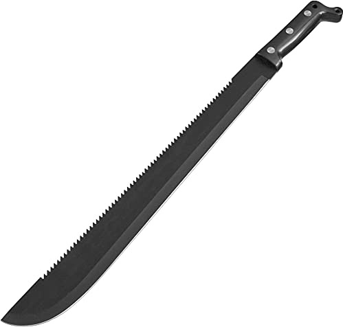 Bolo Machete Messer mit Sägerücken und Kunststoffscheide o. Nylonscheide Länge 59 cm, Klinge 45,5 cm