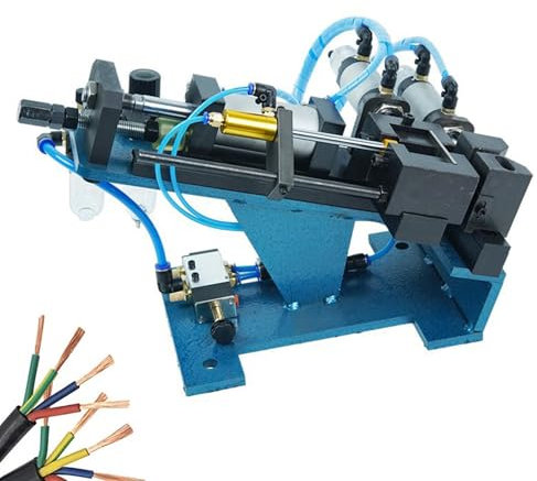 XNZJHPP Pneumatic Wire Stripping Machine,Wire Stripper Machine,Efficient Cable Peeling Machine 1-150mm Stripping Length,Quick Strip Wire Stripper (C)