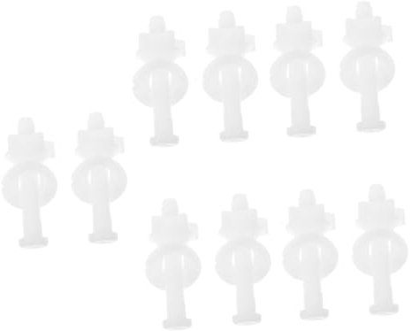 OSALADI 10pezzi Bulloni Fissaggio Per Sedile Wc Con Washers Kit Sostituzione Per Copriwater Inossidabile Facile Installazione e Stabilità Garantita Per