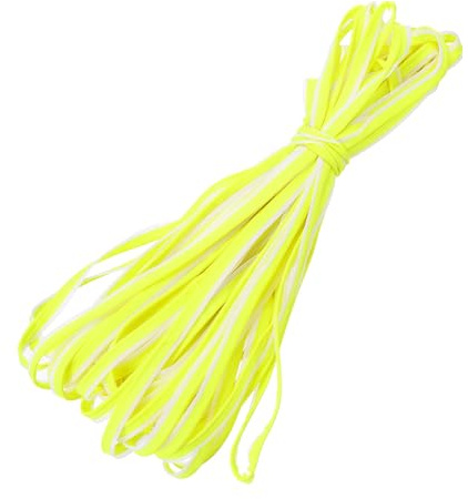 PATIKIL 25 Yards/23 Meter Reflektierendes Paspelband fluoreszierendes Gelb | Einfassungsband, Zum Aufnähen von hochsichtbarem Paspelband für Kleidung und Taschen