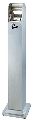 Standaschenbecher für den Außenbereich, Metall, winddichtes und regendichtes Design für Terrasse, Hinterhof, Innen- und Außenbereich, Rauchaschenbecher für einfache Reinigung
