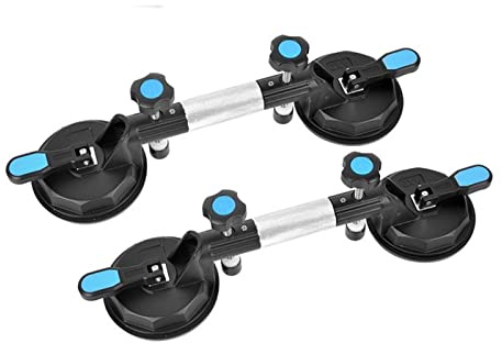 Tightening Leveler, Dense Seam Paving, Vacuum Suction Cup Regulator, Rock Slab Countertop Seamless Splicing Tool Stone Installation Handling Lifter Tools(2pcs)