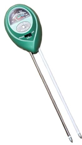 Lawn UK Thermomètre de sol - Pour semer de nouvelles pelouses et planter dans le jardin - Lecture précise de la température - Sonde en acier inoxydable - Cadran facile à lire