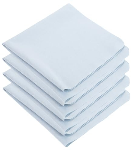 MUELODSIC 4 Piezas Paños de Microfibra para Lentes y Gafas Unidades Ultra Suaves para Limpieza de Pantallas Cámaras y Dispositivos Electrónicos Compacto Azul