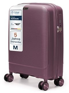 4FLY Leichter Hartschalen-Handgepäckkoffer M – 55×37×20 cm (35L), Kabinenkoffer mit TSA-Schloss, USB-Ladeanschluss, 4 Spinner-Rollen, Aluminium-Teleskopgriff, erfüllt alle Airlines Vorgaben
