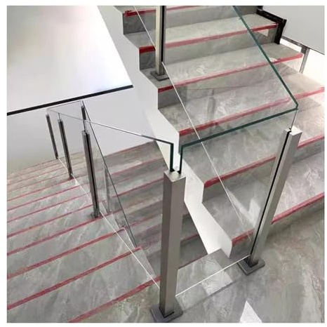 Stainless Steel Glass Railing Post, Rust-Proof Balustrade for Outdoor Balcony Deck Swimming Pool Installation