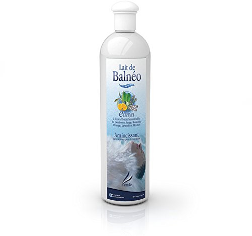 Camylle - Lait de Balnéo Elinya - Emulsion d'Huiles Essentielles pour Baignoire Balnéo, Bain à Bulles, Bain de pieds Thalasso - Amincissant aux arômes purs et intenses - 500ml
