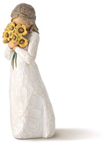 Willow Tree Warm Embrace, Surrounded by The Warmth of Family and Friends, A Gift to Celebrate Friendships, or Those who Love Flowers, Sculpted Hand-Painted Figure