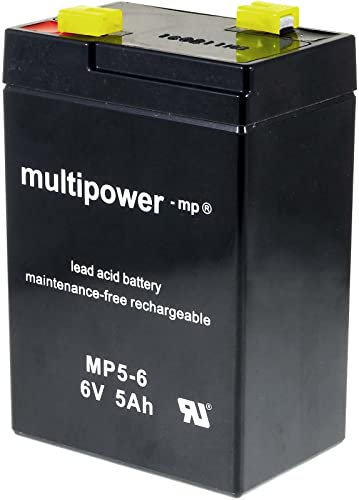akku-net Ersatzakku für Lampe Johnlite Staubsauger Halogen Lampe 6V 5Ah (ersetzt auch 4,5Ah 4Ah), 6V, Lead-Acid