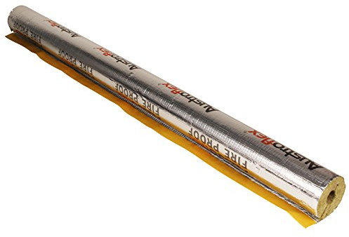 1m Rohrisolierung Steinwolle feuerbeständig 28mm (3/4'') mit 23mm Dämmmstärke
