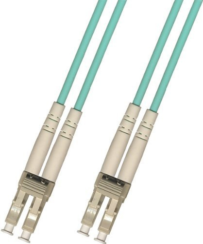Ultra Spec Cables Cavo in fibra ottica duplex multimodale OM3 da 3 metri 10 Gb (50/125) - LC a LC - Aqua
