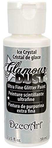 DecoArt Glamour Dust 2-Ounce Ice Crystal Glitter Paint