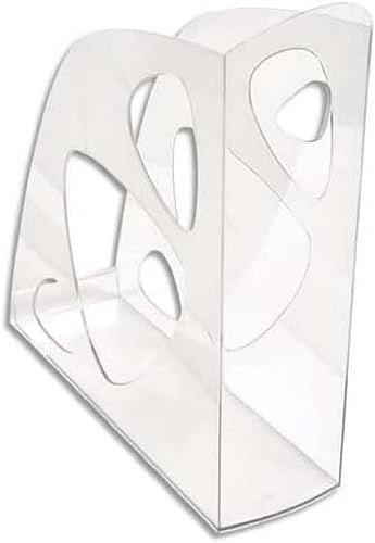 Exacompta - Réf. 18123D - Porte revue ECOMAG - Dimensions 24,8 x 7,7 x 25,7 cm - Classeurs à revues pour documents au format A4 et A4 maxi - Couleur Cristal