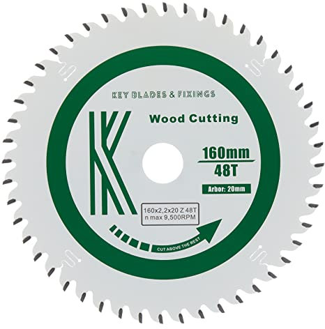 2204 - Key Blades 160mm x 20mm x 2.2mm 48 Tooth Track Circular Saw Blade Fits Festool Plunge saw TS55 TSC55