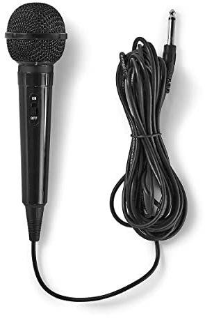 Nedis Microfono con cavo Sensibi lità da -75 dB +/-3 dB