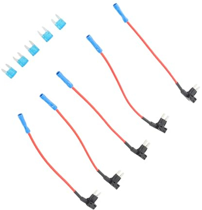 Auto Sicherungsadapter, Blade Sicherungshalter, 5 Stück Mini Adapter, universal für Automobile, Klein Design